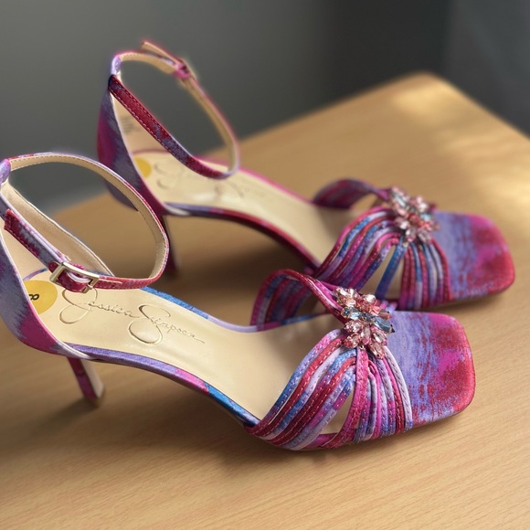 Jessica Simpson Pink and Blue Women's Heels - Picture 15 of 15